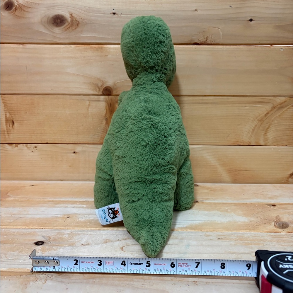 Jellycat Fossily T Rex Dinosaur Green Toy Stuffed Plush Medium 11" Retired - Picture 4 of 10